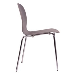 Sedia impilabile con scocca in legno multistrato DAVID