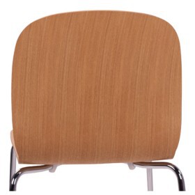 Sedia impilabile con scocca in legno multistrato DAVID