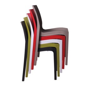 Sedia impilabile in plastica ISA 