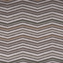 Stoffa a strisce zig-zag LINN03 beige-giallo senape