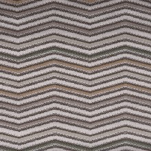 Stoffa a strisce zig-zag LINN03 beige-giallo senape