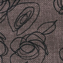 Stoffa con rose RIM11 metallo