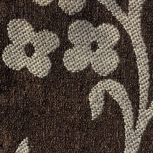 Stoffa con motivo a fiori AKR44 marrone-beige