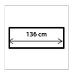 136 cm | 221,00 EUR