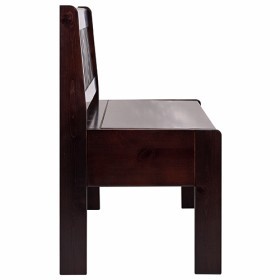 Panca in legno con schienale BEN