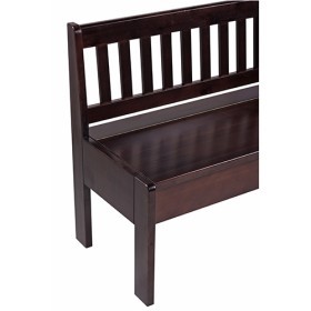 Panca in legno con schienale BEN