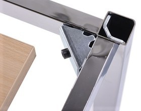 Tavolo ufficio gambe in metallo cromato NOVARO 120x80cm