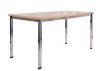 Tavolo ufficio gambe in metallo cromato NOVARO 120x80cm