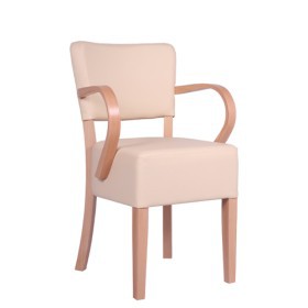 Sedia imbottita con braccioli TILO AL