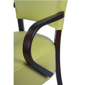 Sedia imbottita con braccioli TILO AL