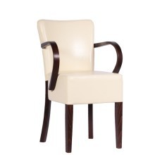 Sedia imbottita con braccioli TANJA AL