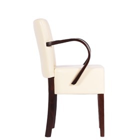 Sedia imbottita con braccioli TANJA AL