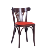 Sedia Thonet in legno curvato con sedile imbottito CLASSICO S45P