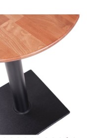 Piano tavolo in legno massello con bordi arrotondati