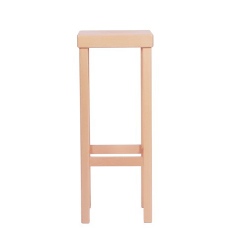 Sgabello alto in legno massello LIVO design minimalista